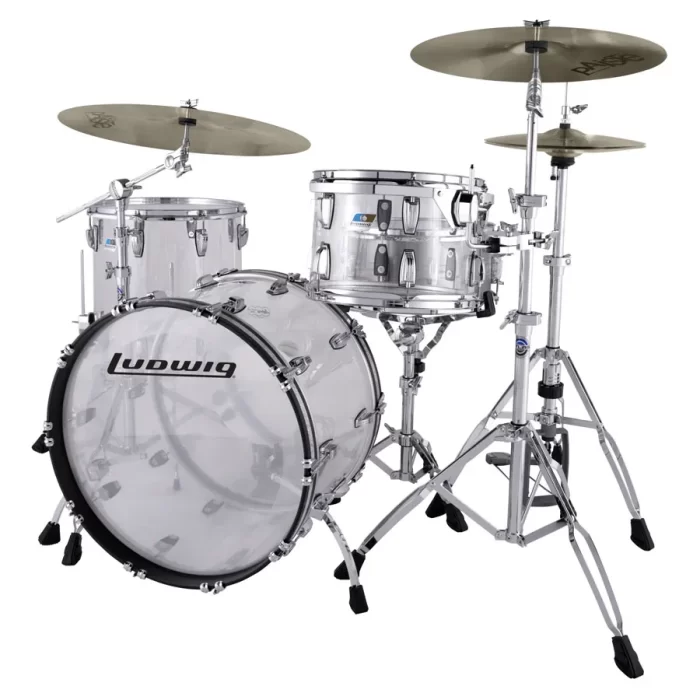 Batería Ludwig Vistalite Fab Outfit Transparente - Image 2