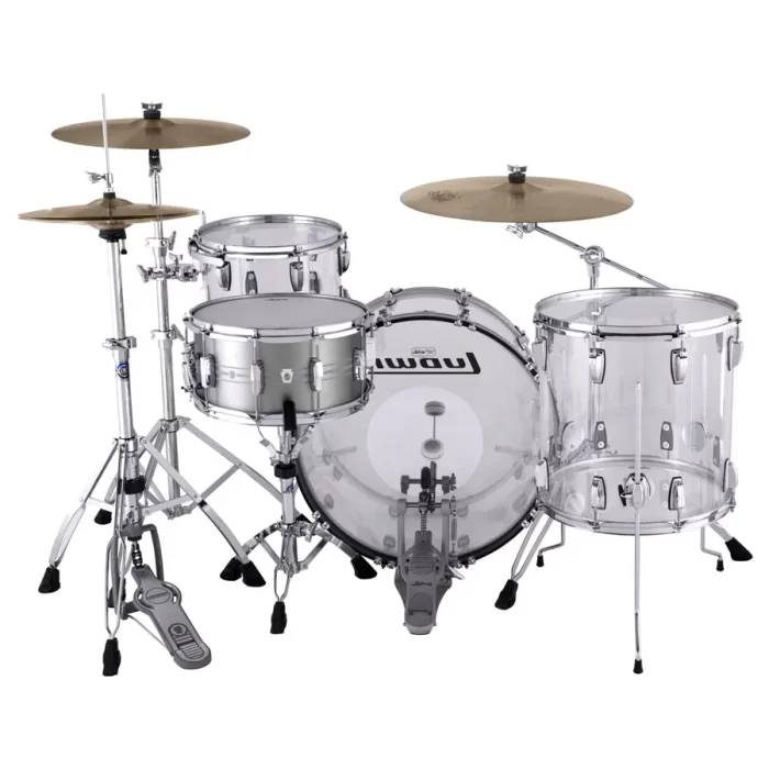 Batería Ludwig Vistalite Fab Outfit Transparente - Image 3