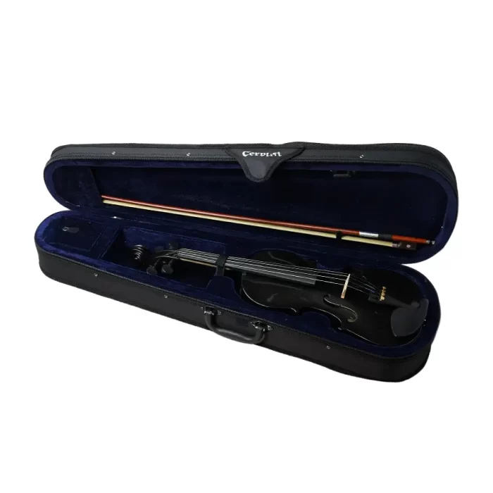 Violín Cervini Novice HV-100 de 4/4 Con estuche, Color Negro, Azul o Rosa - Image 5