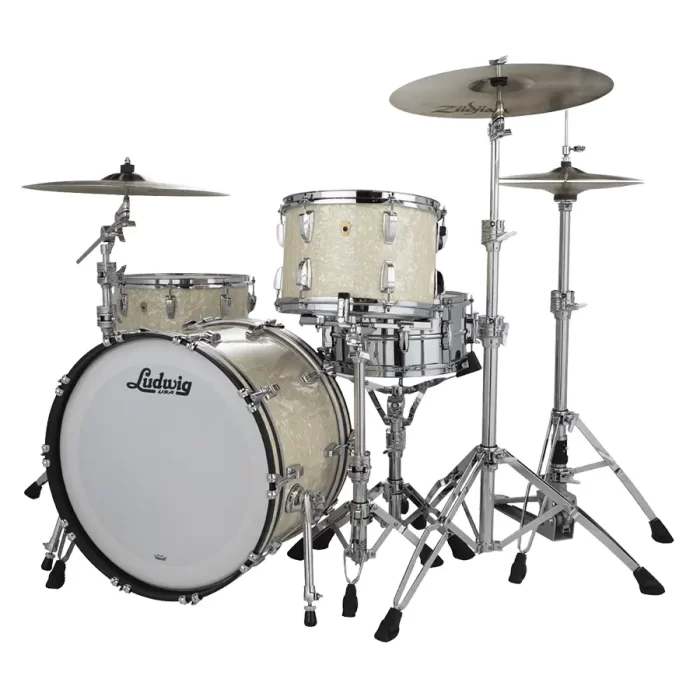 Bateria Ludwig Legacy Mahogany Vintage White Marine Pearl - Image 2