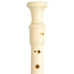 Vista de la flauta dulce soprano Yamaha, modelo YRS-24B